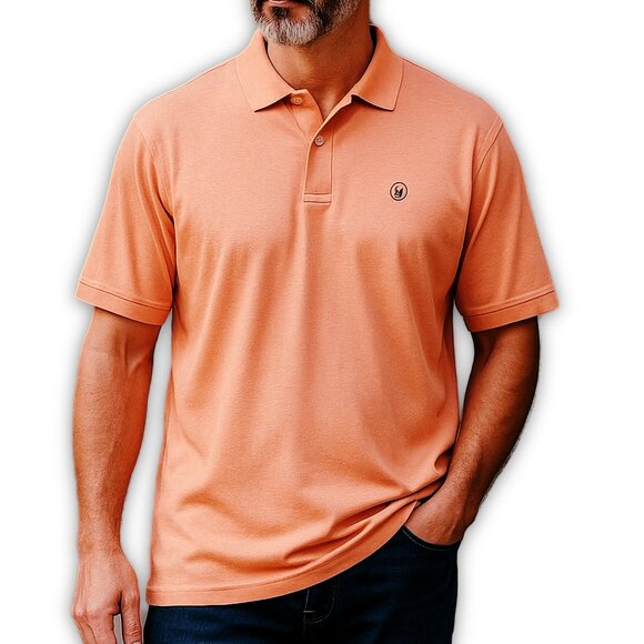 Peninsula Yacht Club Orange Cotton Polo Shirt Short Sleeve XLT - Picture 9 of 9